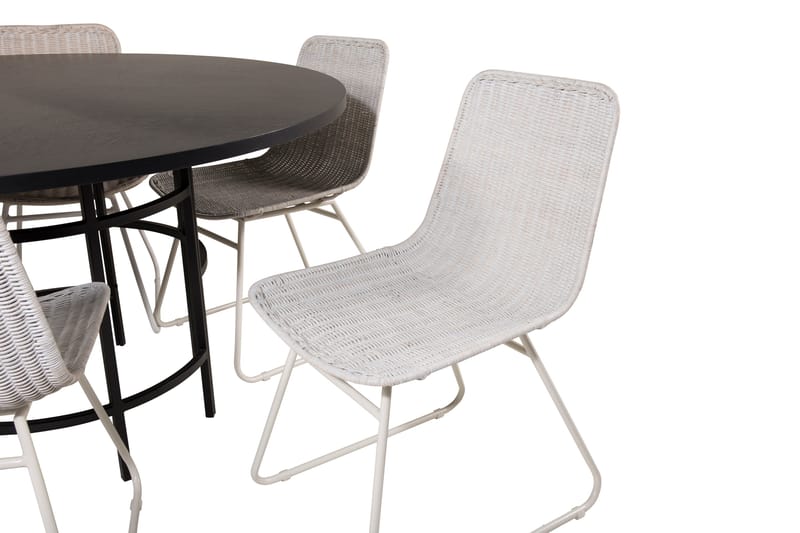 Copenhagen Spisegruppe med 6 Ezra Spisestolerar Hvit - Furniture Fashion - Møbler - Bord - Spisegrupper