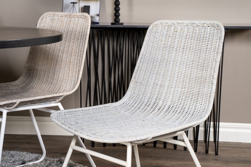 Copenhagen Spisegruppe med 6 Ezra Spisestolerar Hvit - Furniture Fashion - Møbler - Bord - Spisegrupper
