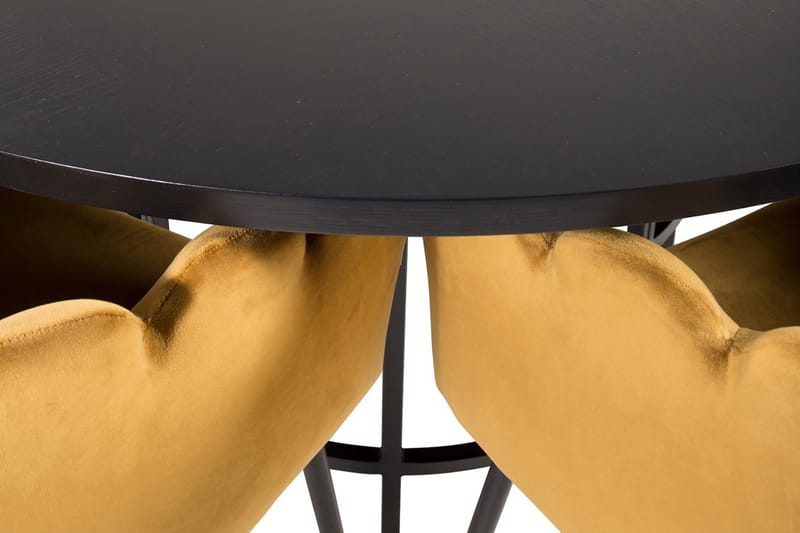 Copenhagen Spisegruppe med 6 Limhamn Spisestoler Gul - Furniture Fashion - Møbler - Bord - Spisegrupper