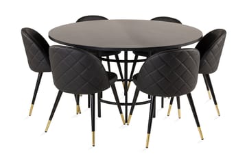 Copenhagen Spisegruppe med 6 Valera Spisestoler - Furniture Fashion - Møbler - Bord - Spisegrupper
