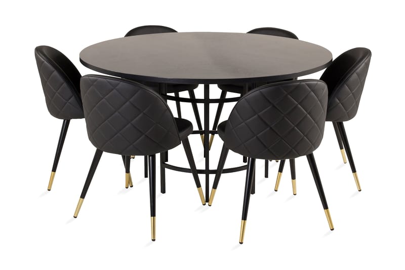 Copenhagen Spisegruppe med 6 Valera Spisestoler - Furniture Fashion - Møbler - Bord - Spisegrupper