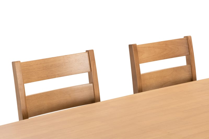 Curtea Spisebord 165 cm inkl. 4 Edini Spisestoler - Brun - Møbler - Bord - Spisegrupper