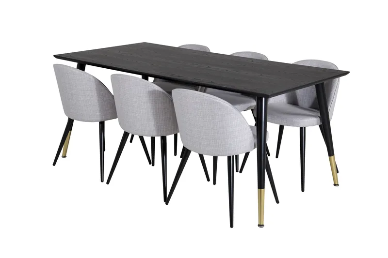 Daicy Spisebord 180 cm Med 6 Sedavi Spisestoler, undefined
