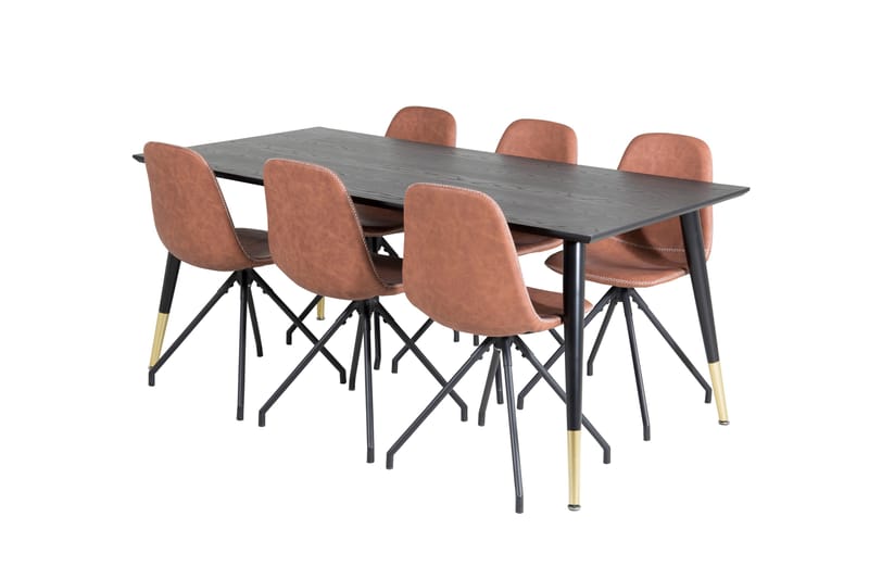 Daicy Spisebord 180 cm Med 6 stk Ypas Spisestoler, undefined