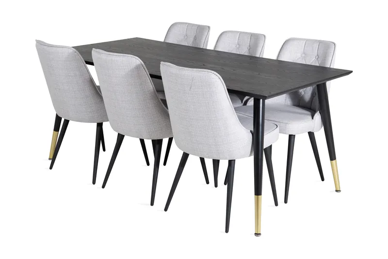 Daicy Spisebord 180 cm Med 6 Valera Spisestoler, undefined