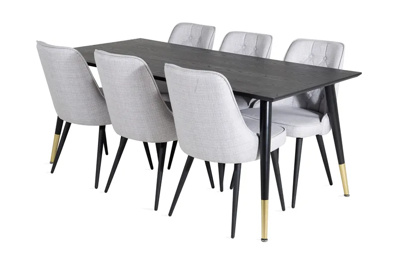 Daicy Spisebord 180 cm Med 6 Valera Spisestoler, undefined