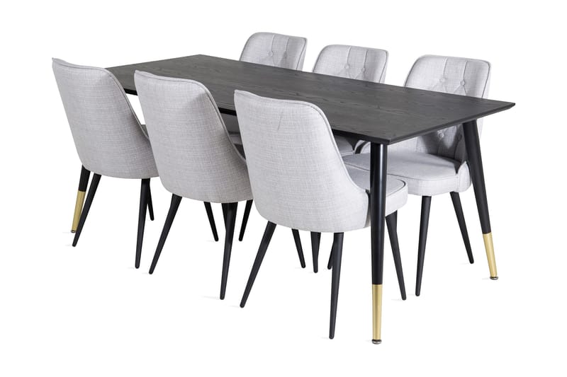 Daicy Spisebord 180 cm Med 6 Valera Spisestoler, undefined