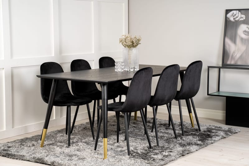 Daicy Spisegruppe 180 cm + 6 stk Pontus Spisestoler - Møbler - Bord - Spisegrupper