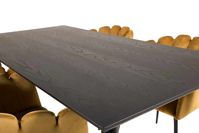 Daicy Spisegruppe 180 cm med 4 Limhamn Spisestoler Gul - Furniture Fashion - Møbler - Bord - Spisegrupper