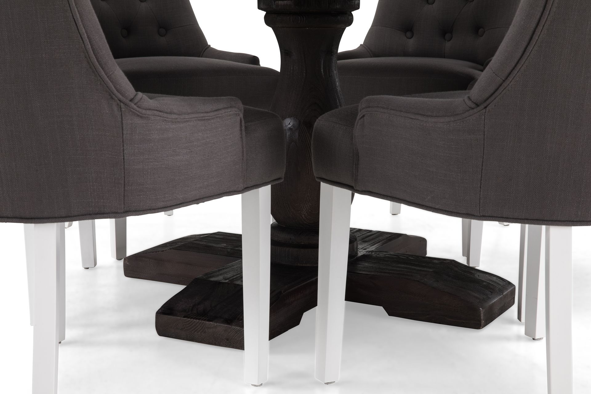 Dijon Spisegruppe Rund 150 cm med 6 Viktoria Stoler - Møbler - Bord - Spisegrupper