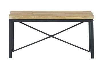 Flixton Spisegruppe 110 cm Inkl. 2 stoler + benk - Lysebrun/Svart - Møbler - Bord - Spisegrupper
