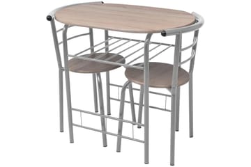 Frokostbar med stoler MDF - Hvit - Møbler - Bord - Spisegrupper