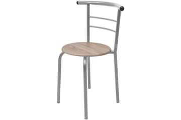 Frokostbar med stoler MDF - Hvit - Møbler - Bord - Spisegrupper