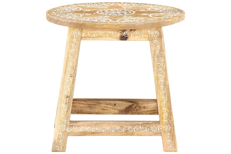 Håndmalt krakk 38x38x35 cm heltre mango - Møbler - Bord - Spisegrupper