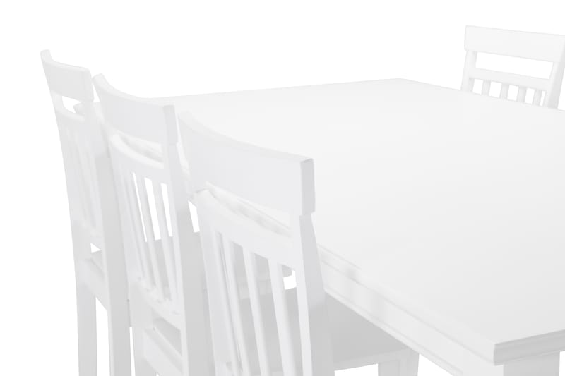 Hampton Spisebord med 6 Hudson stoler - Hvit - Spisegrupper
