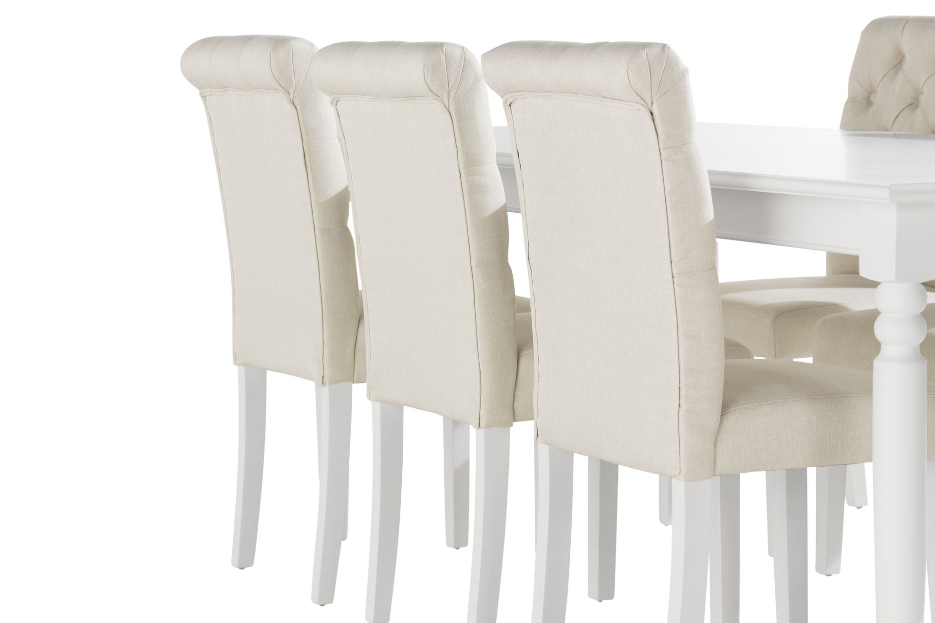 Hampton Spisegruppe 190 cm inkl 6 Stormon Stoler - Hvit - Møbler - Bord - Spisegrupper