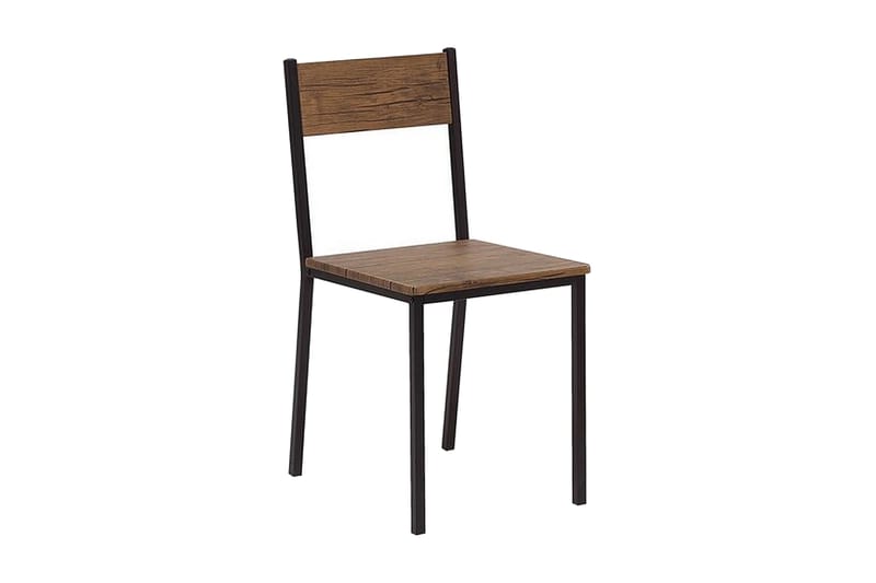 Hamry Spisegruppe 110 cm Inkl. 4 Stoler - Mørkebrun/Svart - Møbler - Bord - Spisegrupper