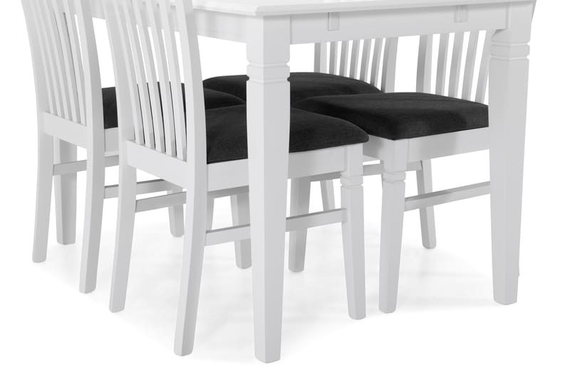 Hartford Spisebord med 4 Läckö stoler - Hvit - Spisegrupper