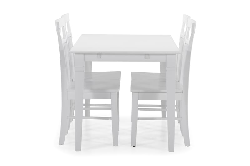 Hartford Spisebord med 4 Michigan stoler - Hvit - Spisegrupper