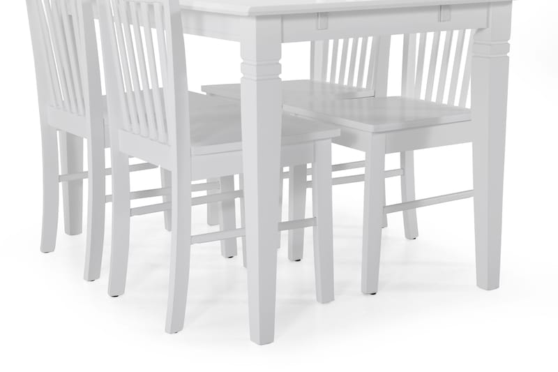 Hartford Spisebord med 4 Michigan stoler - Hvit - Spisegrupper