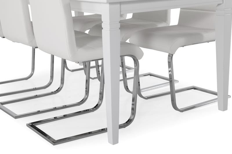 Hartford Spisebord med 6 Cibus stoler - Hvit - Spisegrupper