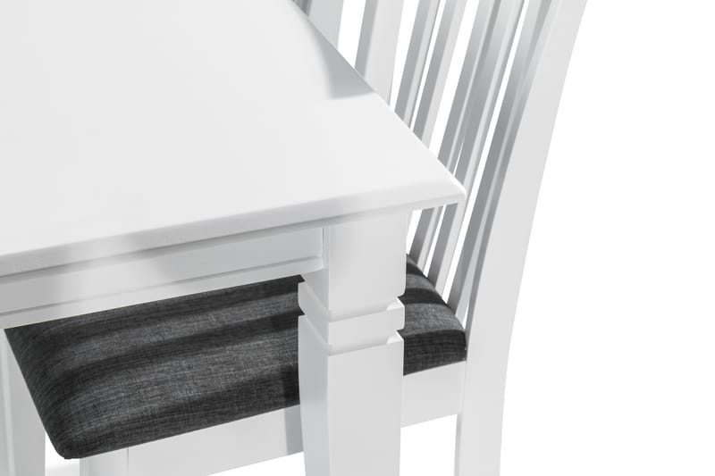 Hartford Spisebord med 6 Läckö stoler - Hvit/Grå - Spisegrupper