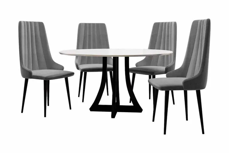 Hollan Spisegruppe Rund Grå, undefined