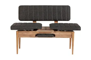 Idehult Spisegruppe 4 deler 75 cm - Tre / Natur / Antrasitt - Møbler - Bord - Spisegrupper