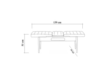 Idehult Spisegruppe 5 deler 75 cm - Hvit / Antrasitt - Møbler - Bord - Spisegrupper