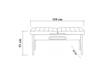 Idehult Spisegruppe 5 deler 75 cm - Tre / Natur / Antrasitt - Møbler - Bord - Spisegrupper