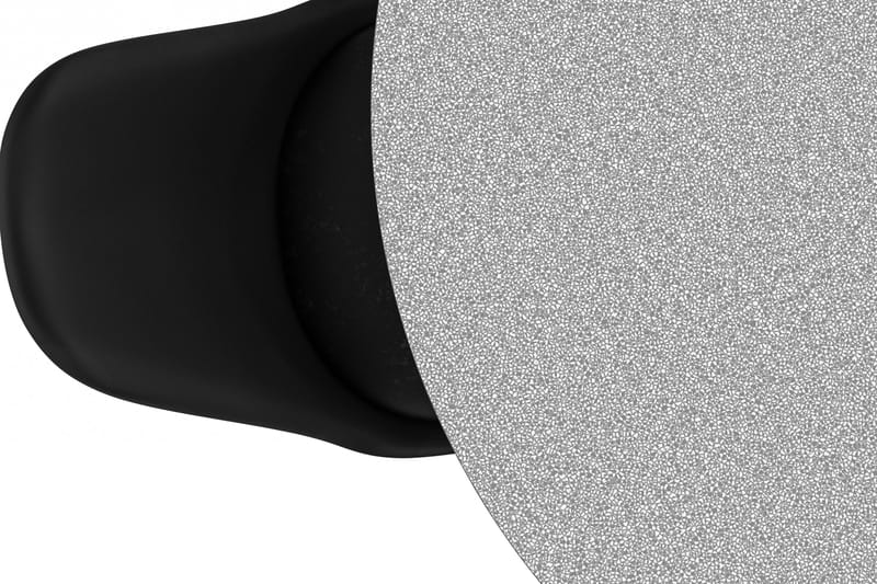 Iggy Spisebord 140 cm Rund Glass Med 4 Shell Spisestoler Kun - Møbler - Bord - Spisegrupper