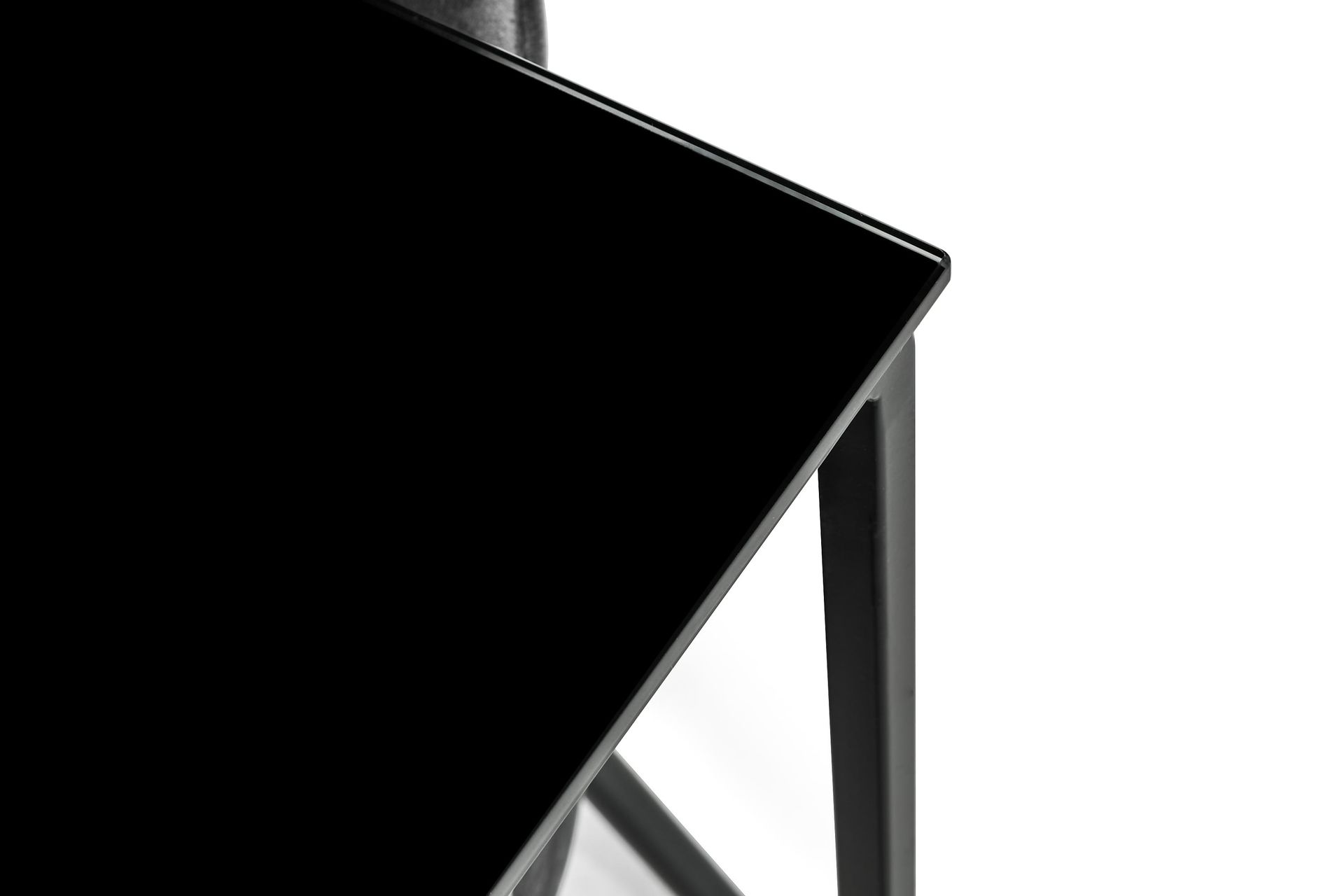 Indy Spisegruppe med 6 Felipe Stoler Fløyel - Glass/Metall/Grå/Svart - Møbler - Bord - Spisegrupper