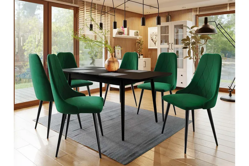 Ingram Spisegruppe Grønn - Møbler - Bord - Spisegrupper