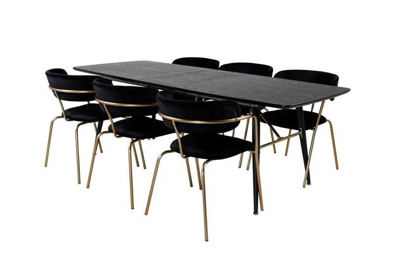 Irunea Spisegruppe 180 cm + 6 stk Arcarazo Spisestoler, undefined