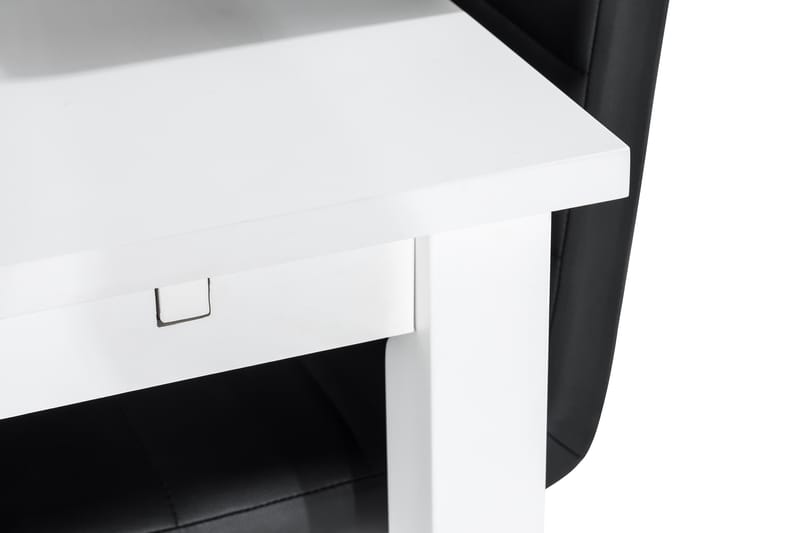 Jasmin med 6 Cibus Stoler - Hvit/Svart - Møbler - Bord - Spisegrupper