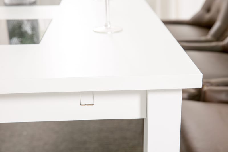 Jasmin Spisegruppe 180 cm med 6 Tuva Lenestol - Hvit/Brun PU - Møbler - Bord - Spisegrupper