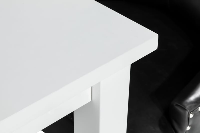 Jasmin Spisegruppe med 6 Tuva Lenestol - Hvit/Svart PU - Møbler - Bord - Spisegrupper