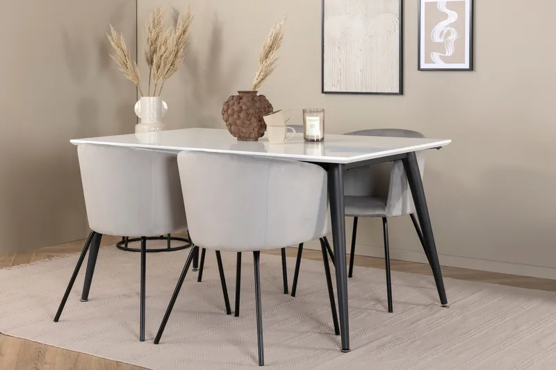 Jimmy Spisebord med 4stk Berit Spisestol, undefined