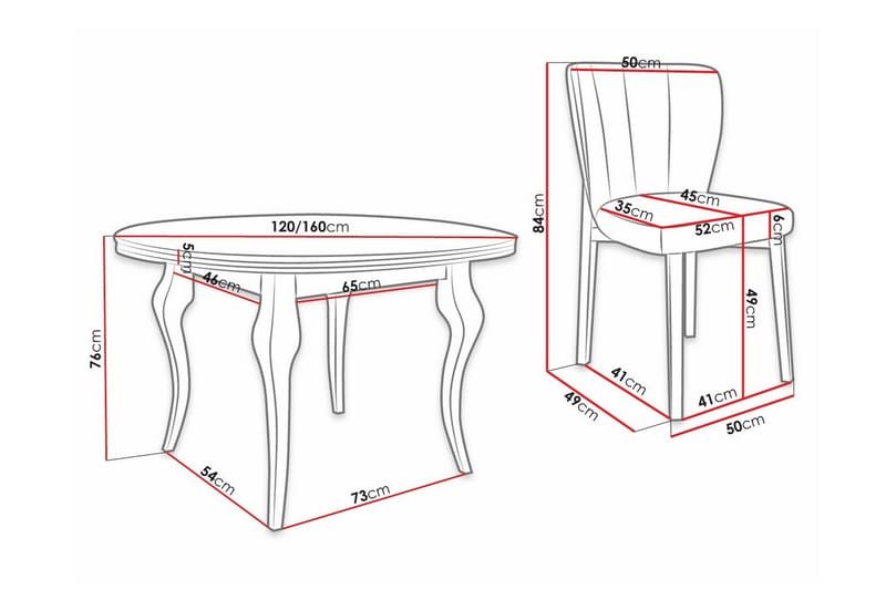 Kendale Spisegruppe - Møbler - Bord - Spisegrupper