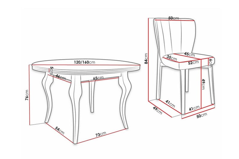 Kendale Spisegruppe - Møbler - Bord - Spisegrupper