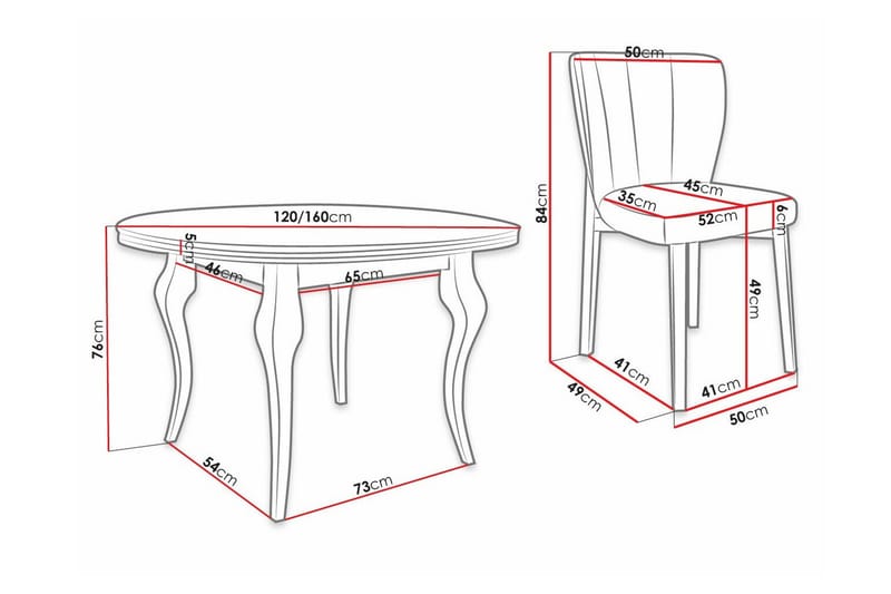 Kendale Spisegruppe - Møbler - Bord - Spisegrupper