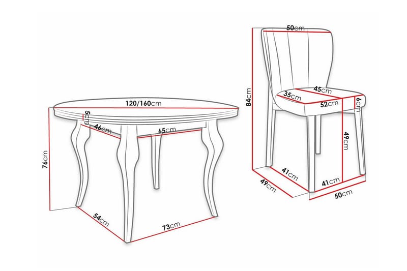 Kendale Spisegruppe - Møbler - Bord - Spisegrupper