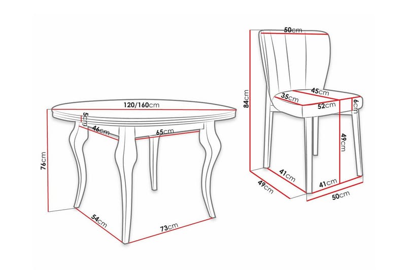 Kendale Spisegruppe - Møbler - Bord - Spisegrupper