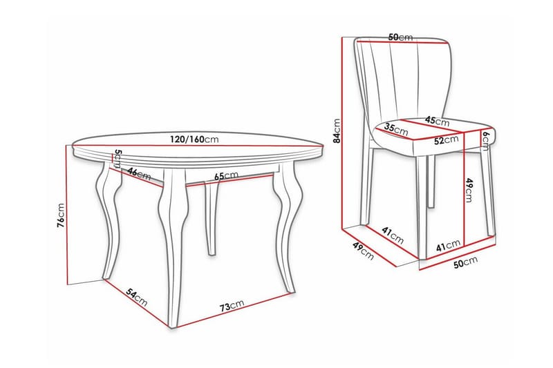 Kendale Spisegruppe - Møbler - Bord - Spisegrupper