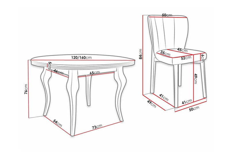 Kendale Spisegruppe - Møbler - Bord - Spisegrupper