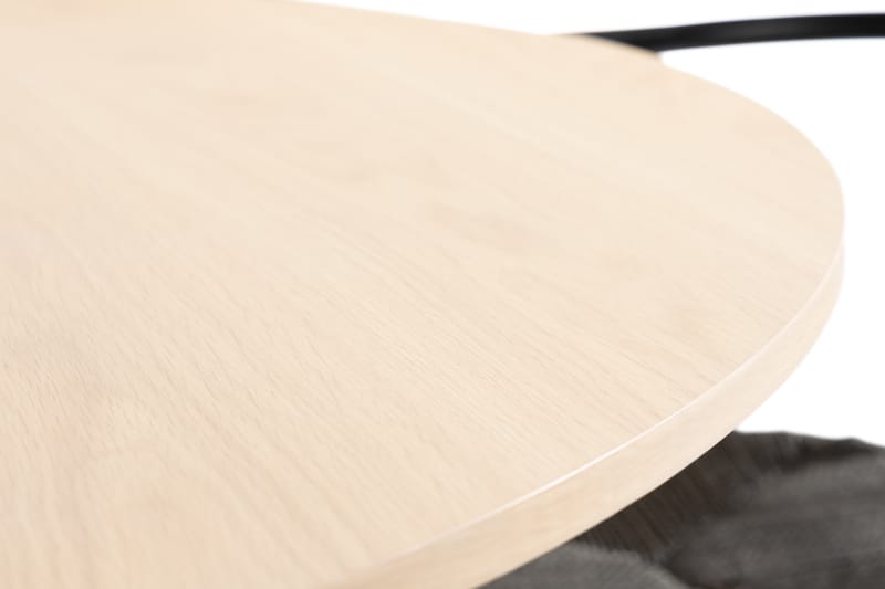 Kobberbo Spisegruppe 130 cm Rund inkl 4 Winston Stoler - Beige/Svart - Møbler - Bord - Spisegrupper