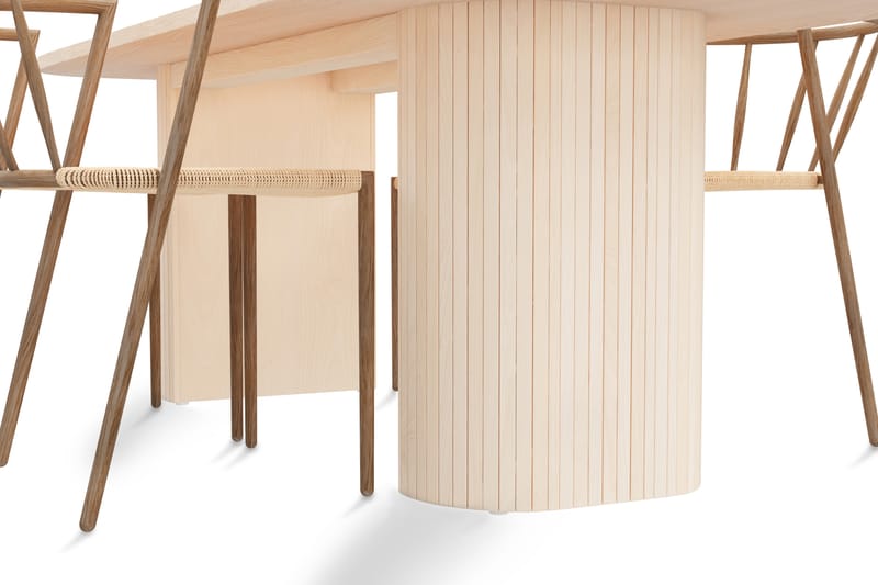 Kopparbo Spisegruppe 200 cm inkl. 4 Winston Stoler - Hvit/Brun - Møbler - Bord - Spisegrupper