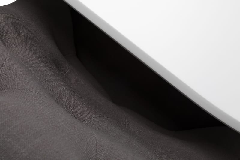 Läckö Forlengningsbart Spisebord 150 cm Ovalt - Hvit/Svart/Grå - Møbler - Bord - Spisegrupper