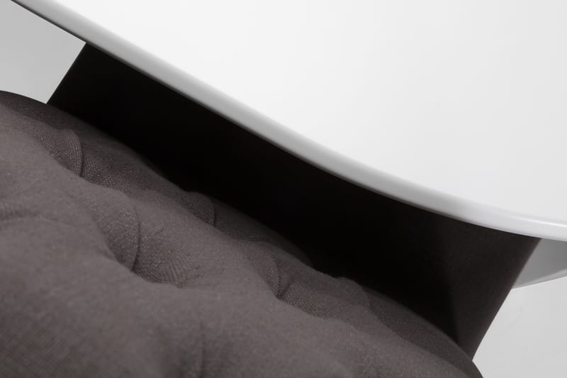 Läckö Spisebord 200 cm Ovalt - Hvit/Grå - Spisegrupper