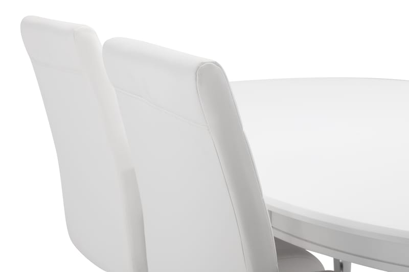 Läckö Spisebord med 4 Cibus stoler - Hvit - Spisegrupper